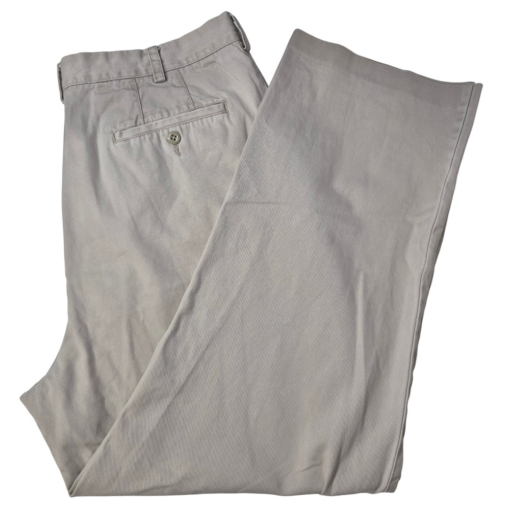 J.Crew Chino Pants Mens 38x28 Bootcut Khaki 100% Cotton Classic Casual Workwear